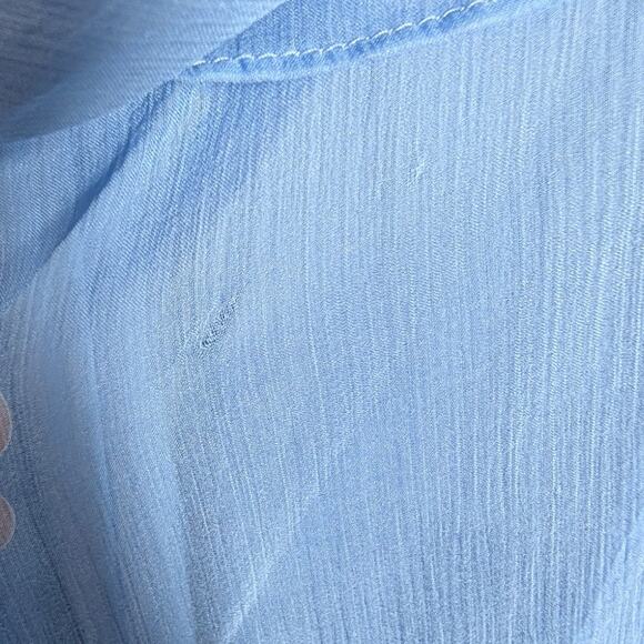 Talbot Runhof Grecian Blue One Shoulder Draped Gown Floral Embellishments Sz 12 - Picture 9 of 15